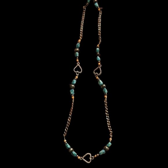 Carolyn Pollack Turquoise/Coral Necklace - Picture 2 of 15
